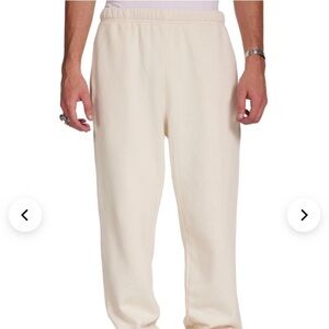 Les Tien Cream Joggers with Elastic Waist